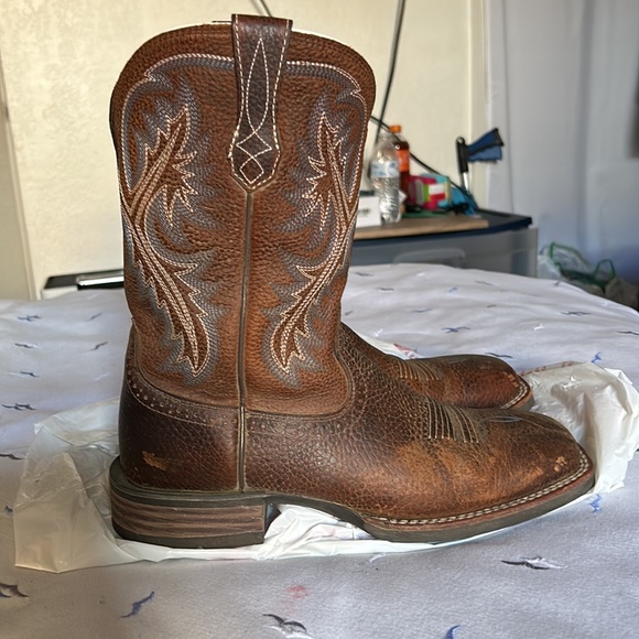 Ariat ATS Advance torque stability western QuickDraw square toe size 9D boots - Picture 2 of 16